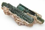 Green Verdelite Tourmaline and Muscovite Association - Brazil #217529-1